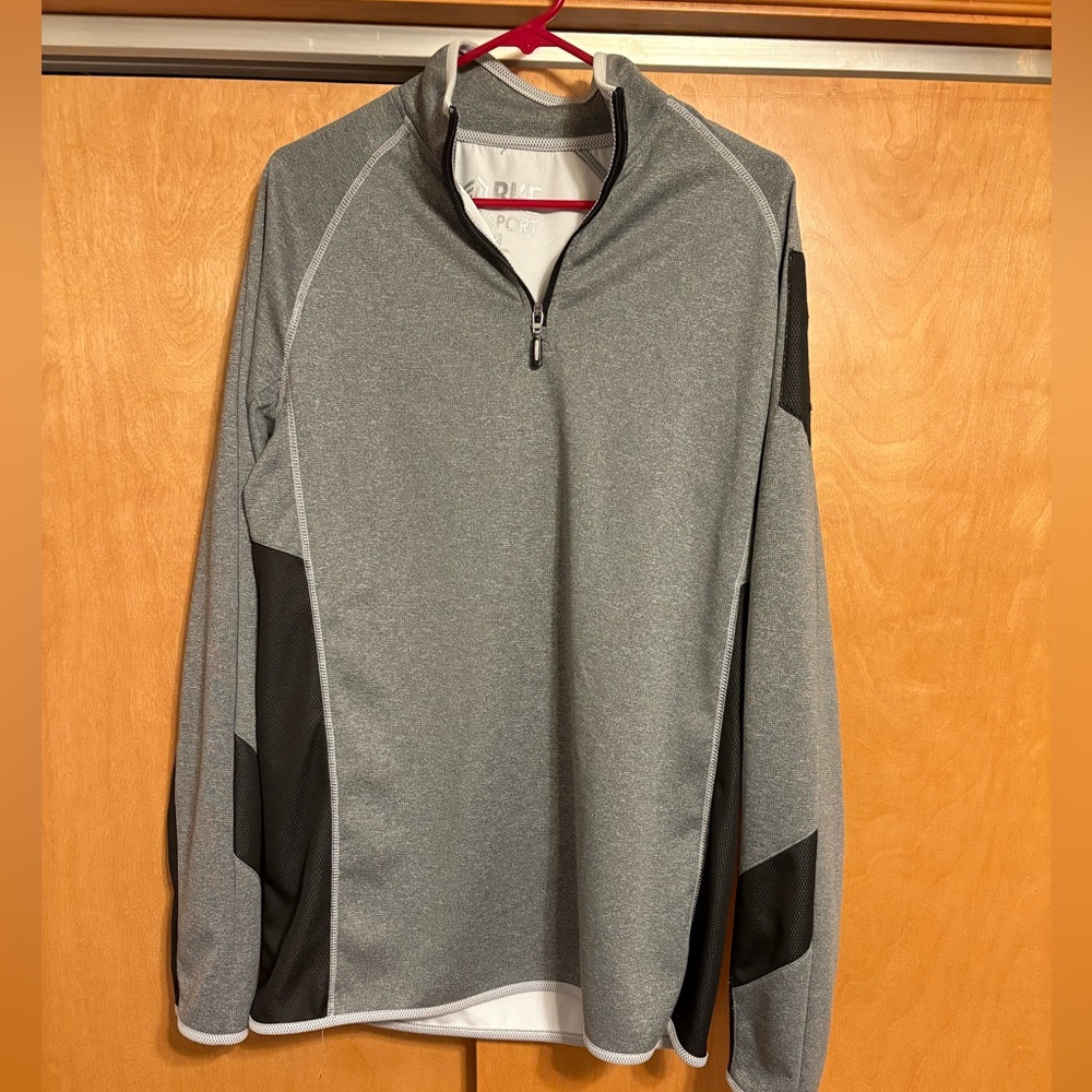 BKE Sport Gray and Black Quarter-Zip Jacket